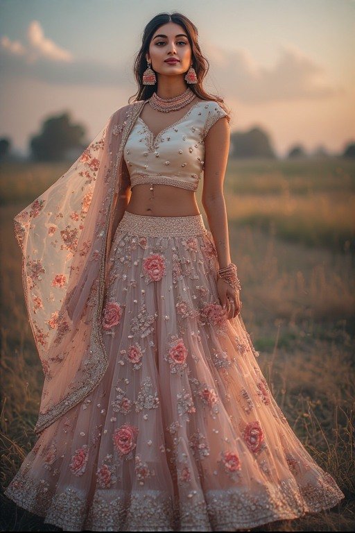 Lehenga_skirt_with_modern_