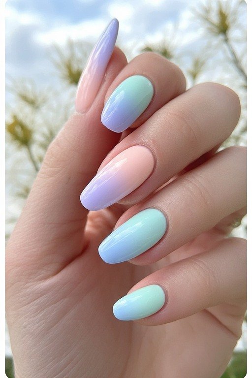 . Nude Pastel_ombre_nails_