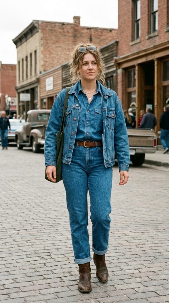 6. The Denim-on-Denim Canadian Tuxedo