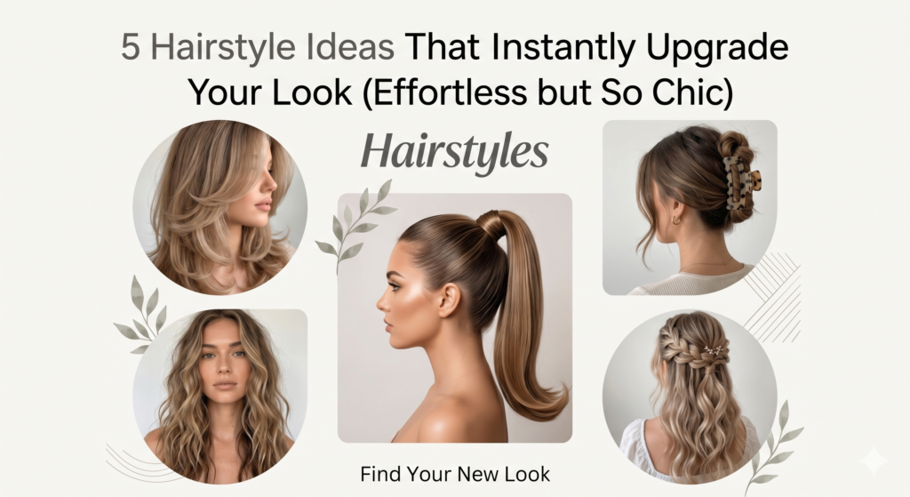 5 Hairstyle Ideas (Effortless but So Chic)