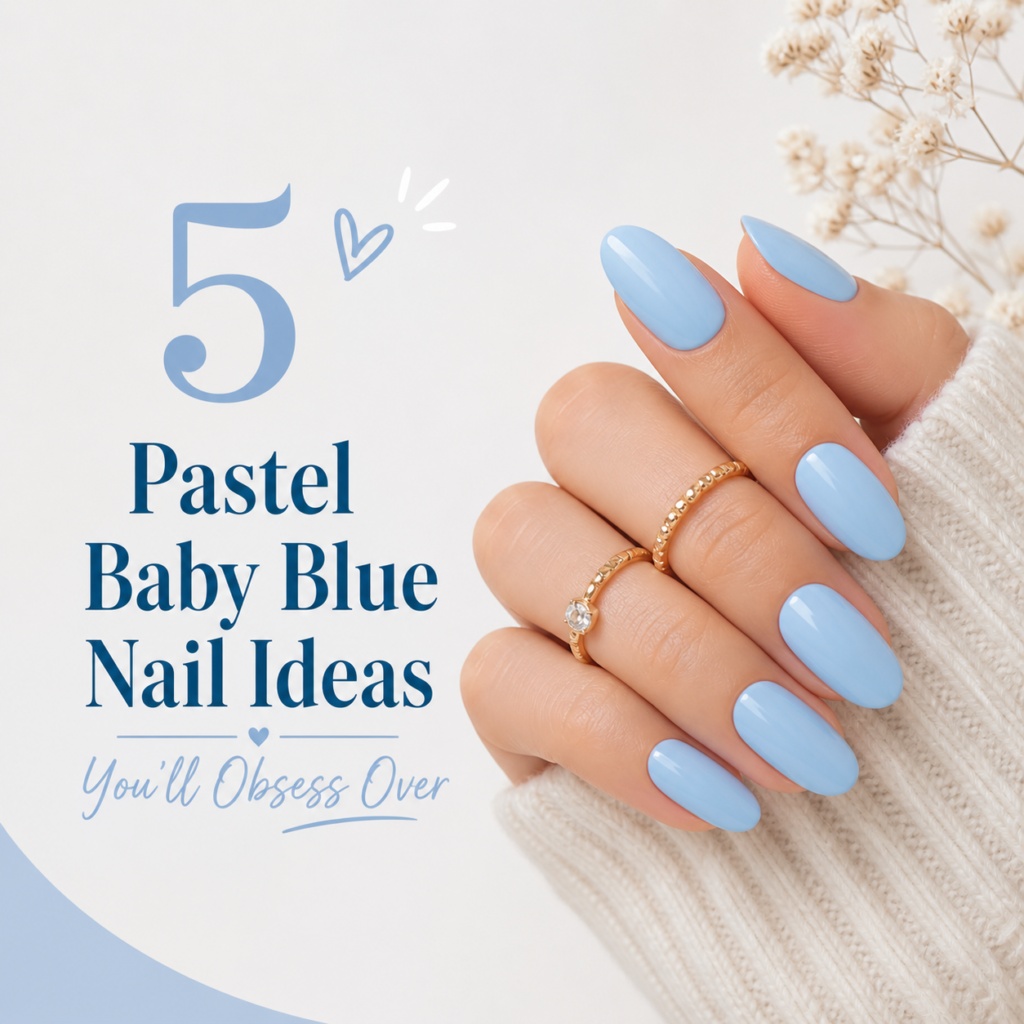 5 pastel blue nail ideas