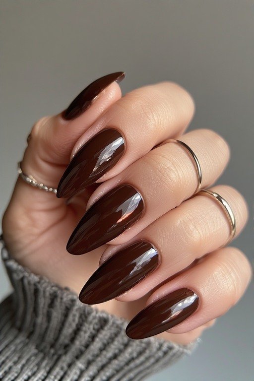 _Chocolate_Brown_Glazed_Nails