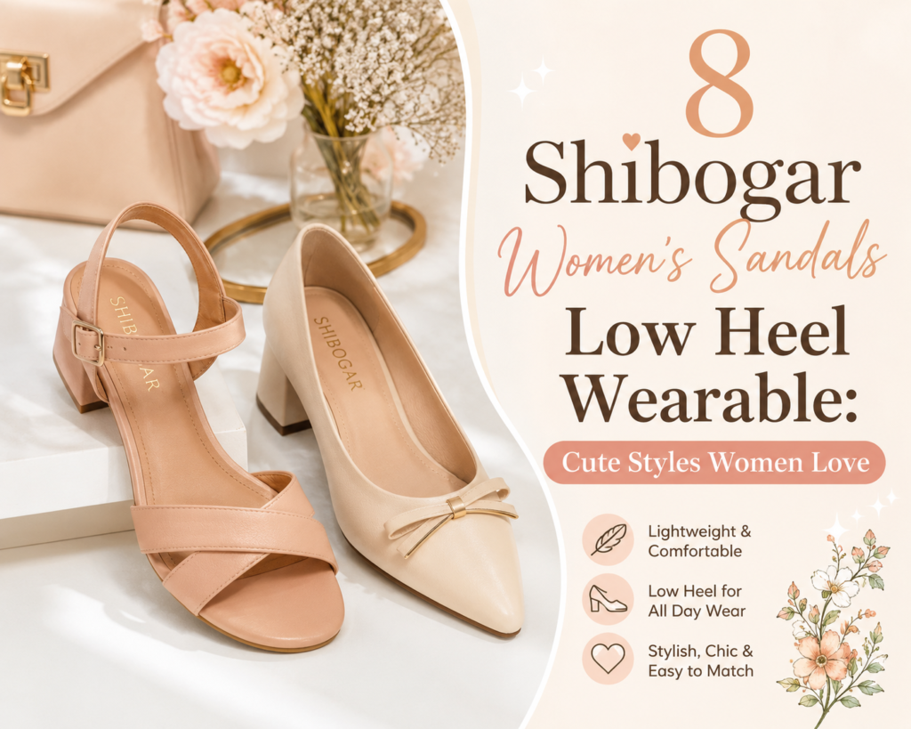 8 Shibogar Women's Sandals Low Heel Wearable
