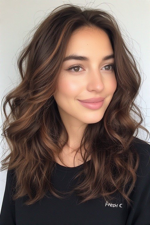 Big Bouncy Layers Blowout Hairstyle