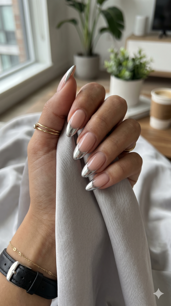 Chrome-French-Tips-The-Modern-Twis