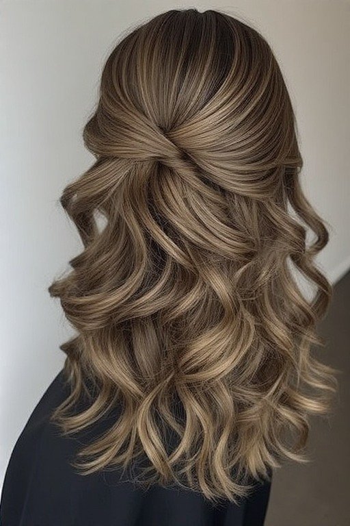 Classic Center Part Glass Hairstyle