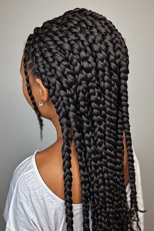 Cornrow Braided Natural Hairstyle