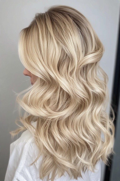 Face Framing Beach Waves hairstyle