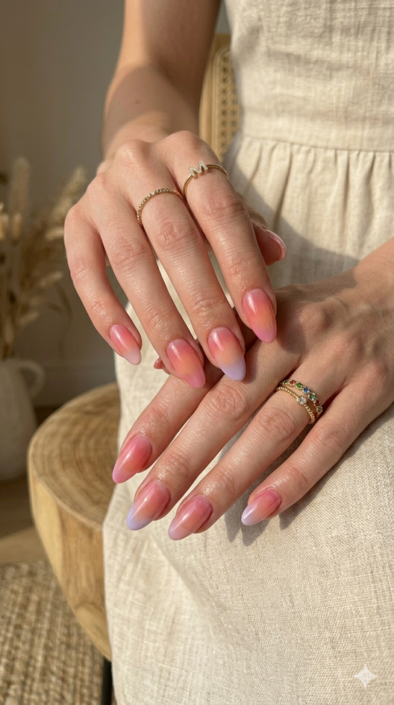 Glazed-Donut-Chrome-Nails.
