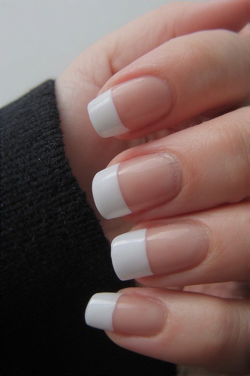 Nude Nails with Micro French