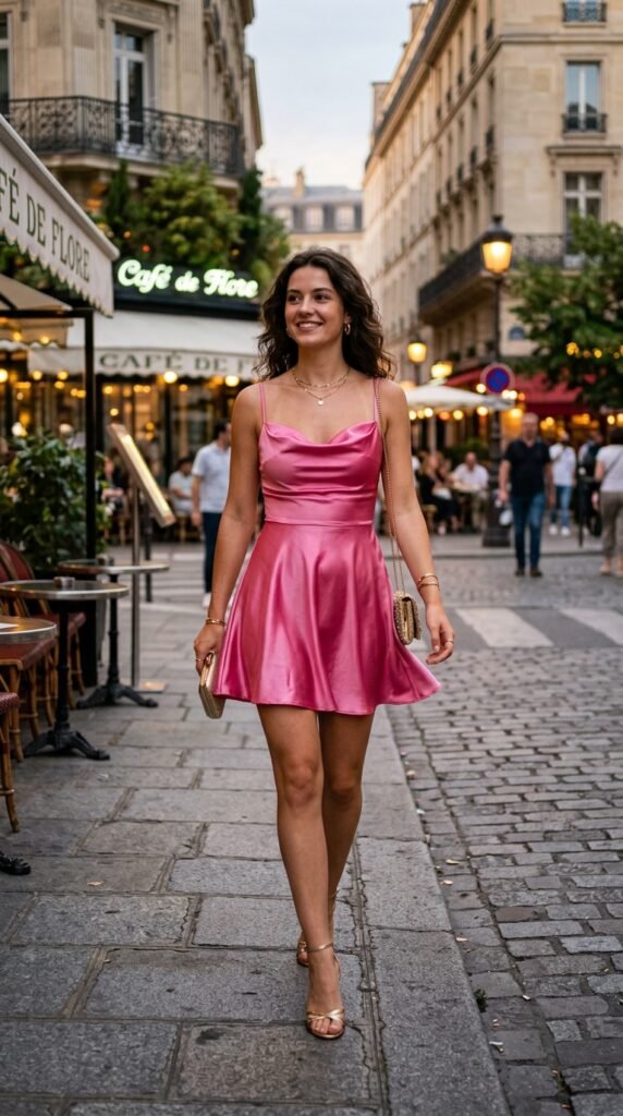Pink-Satin-Mini-Dress.