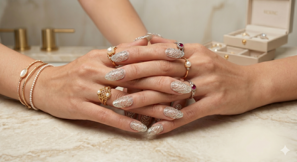 Platinum Wire Minimalist Filigree 