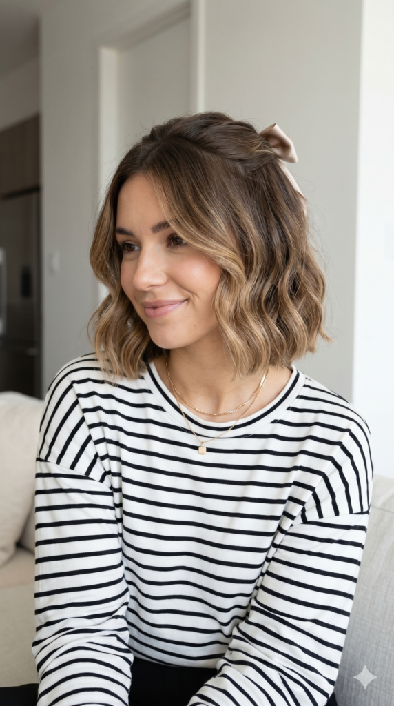 Playful your hair but better wavy Bob hair style
