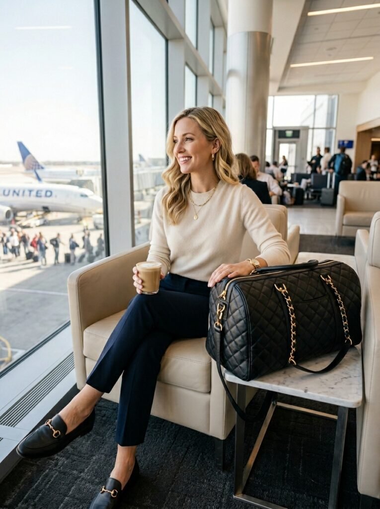 Quilted-Travel-Duffel-Handbag. 