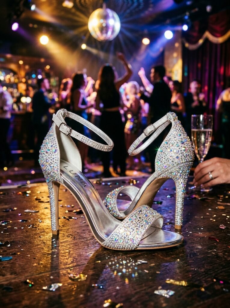 Rhinestone-Party-Heels. 