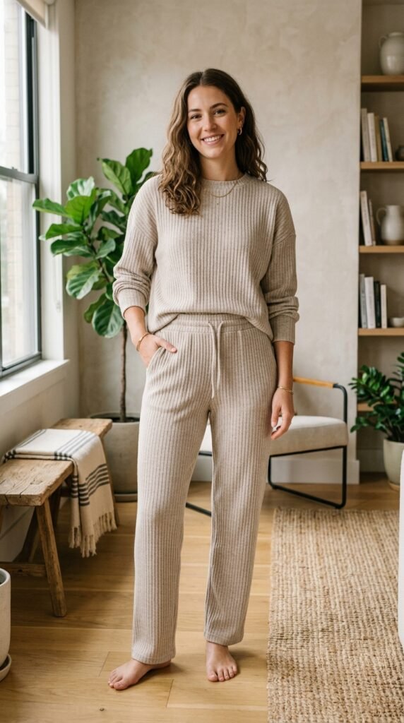 Ribbed-Matching-Two-Piece- 