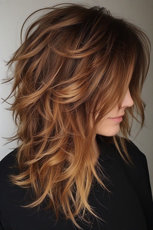 Shag Inspired Messy Layers hairstyle