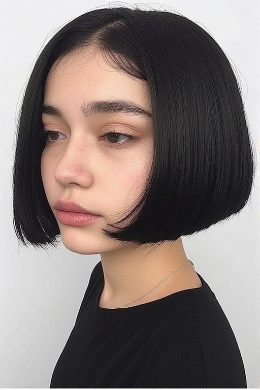 Short Choppy Bob + Textured Face Frames Hairstyle