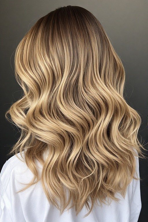 Soft Hollywood Waves Hairstyle