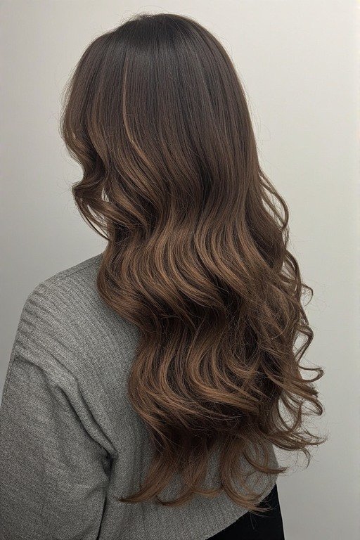 Soft Hollywood Waves Hairstyle