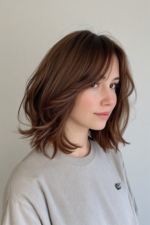 Soft Layered Bob Hairstyle