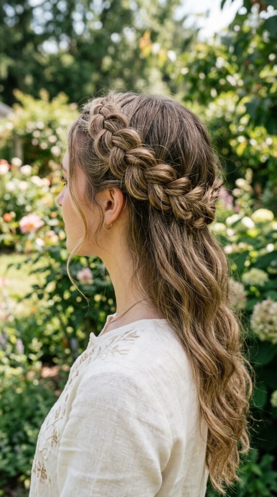 The Boho Crown Braid