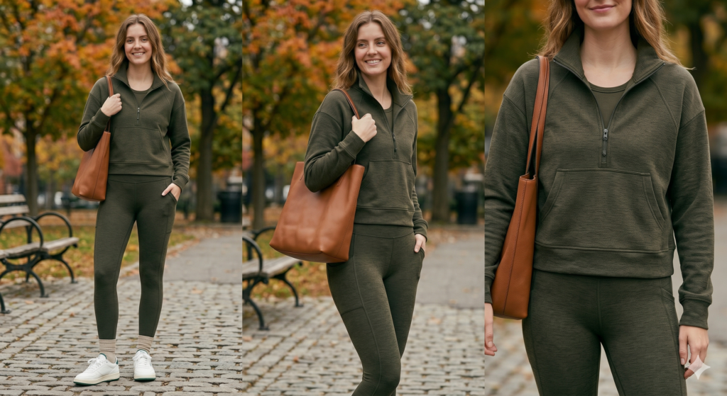 The Effortless Athletic Look Matching Athleisure Set 
