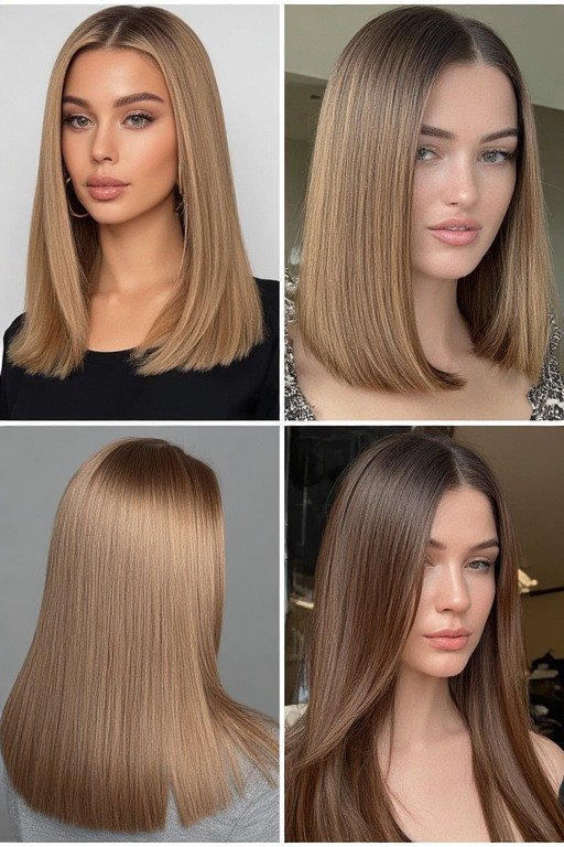Ultra Straight Shiny Perfectly Hairstyles