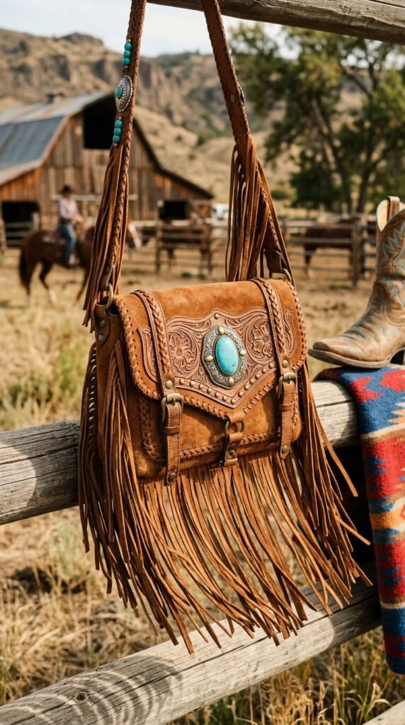 05.Western-Inspired Fringe Handbag