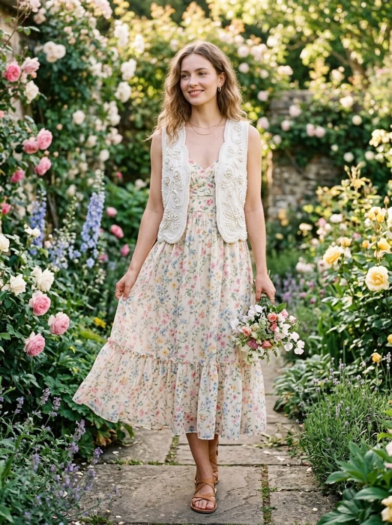 White-Beaded-Vest-With-Dress.