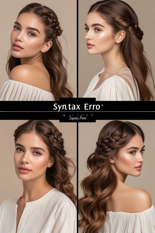 syntax error Braided Half Up Hairstyle