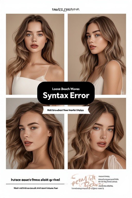 syntax error Loose Beach Waves hairstyle