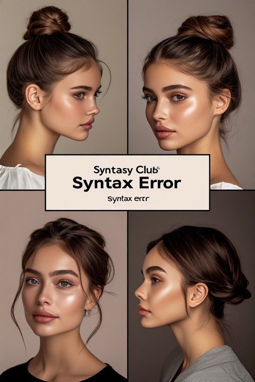 syntax error Messy Claw Clip Bun Hairstyle