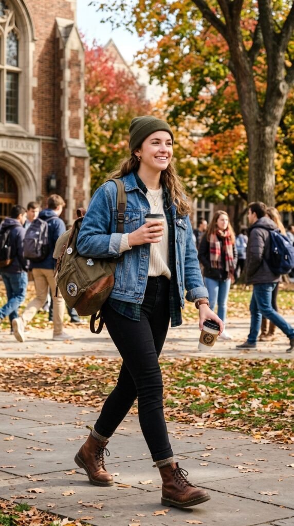 03.The-Denim-Jacket-Layer-Back-to-School-Autumn-Season-Outfit 