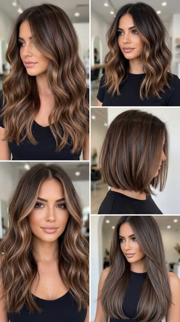 5 Chocolate Brown Balayage Ideas That Look Soft and Luxurious