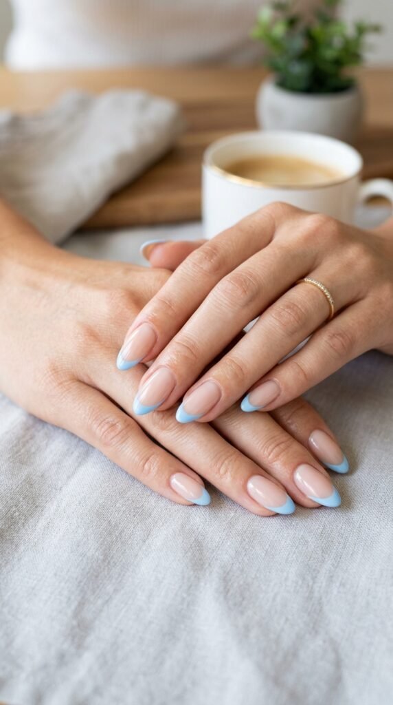 5 Cute Baby Blue School Nail Ideas for a Soft Trendy Look