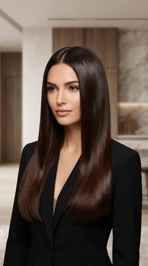 5 Dark Chocolate Sleek Hair Look Ideas That Feel Rich and Glam