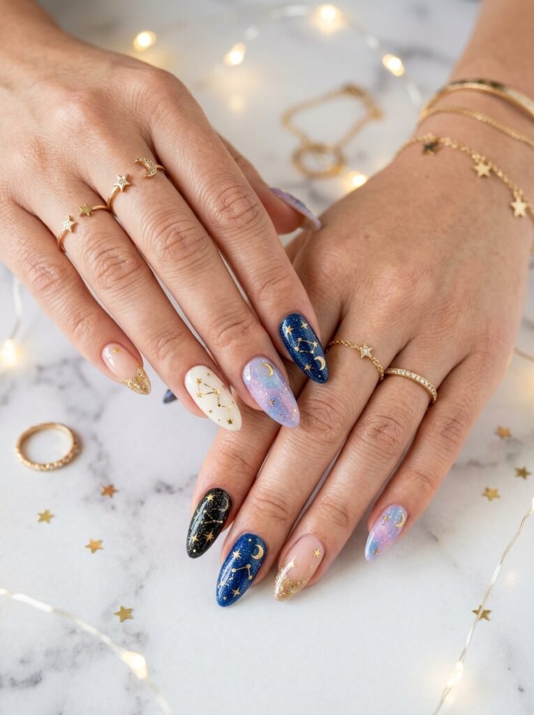 5 Ideas for Starry Chic Nail Art Design 2026