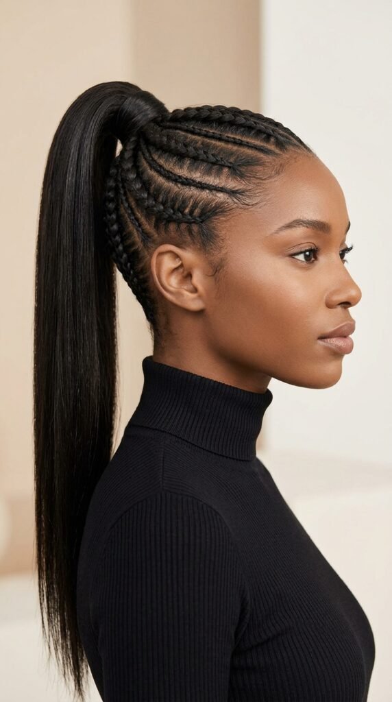 5 Viral Ways to Wear a Braided Track Style Ponytail