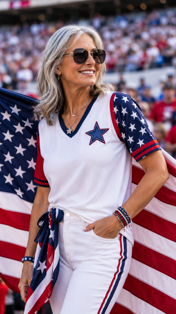 7 World Cup Outfit For 60 Years Old Woman USA Ideas