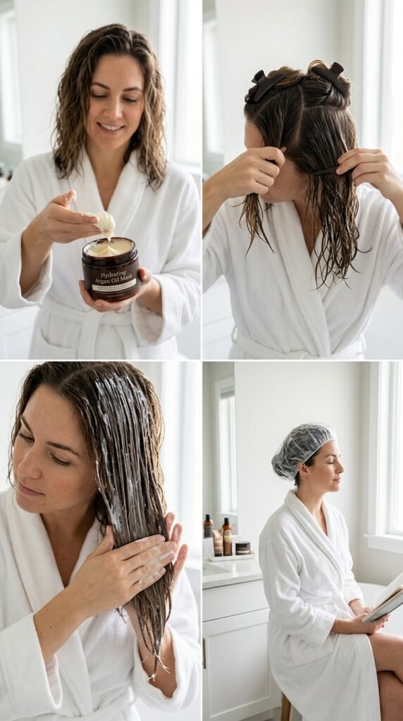 Apply a Deep Conditioning Hair Mask Hair care