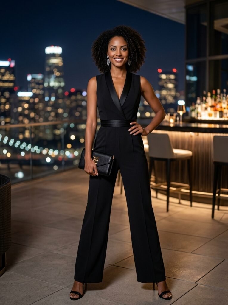 Black Evening Jumpsuit