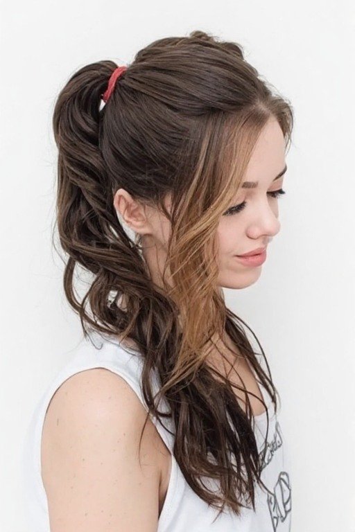 Bubble Ponytail Hairstyle