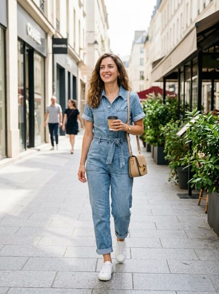 Casual Denim Jumpsuit
