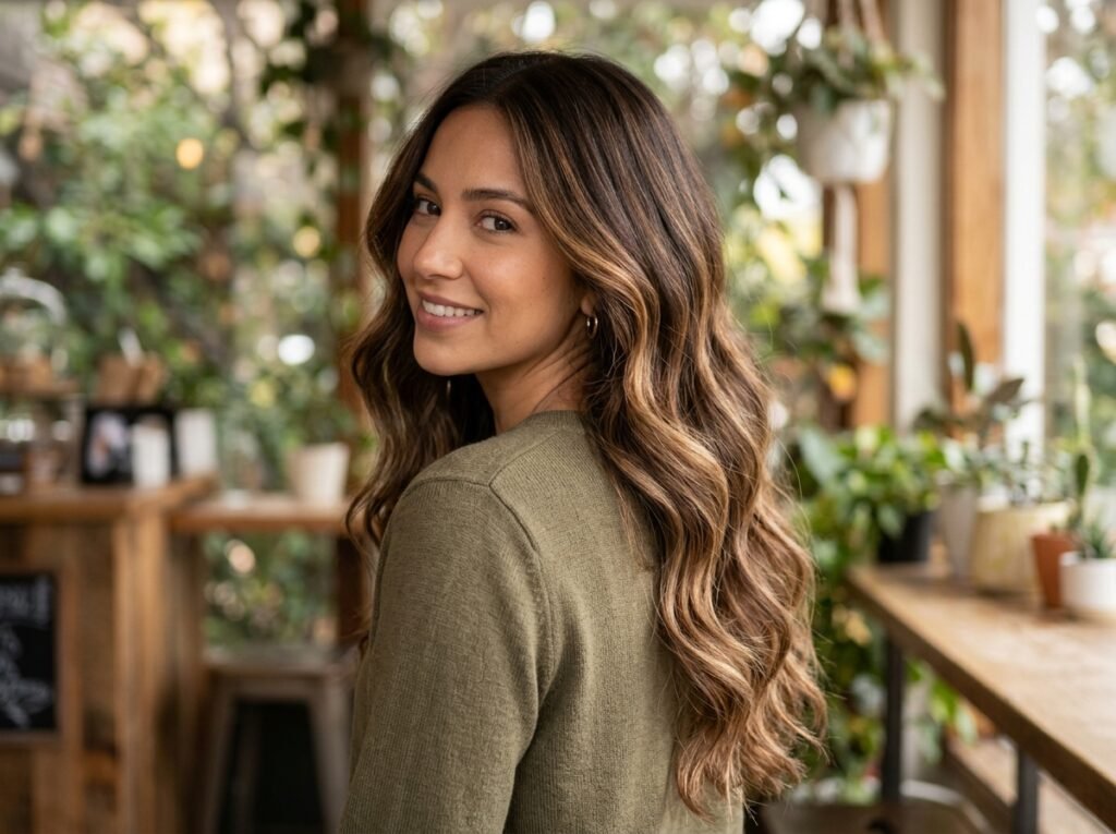 Chocolate Brown Balayage Ideas 