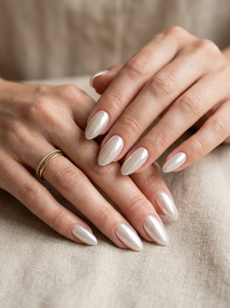 Chrome Glazed Nails