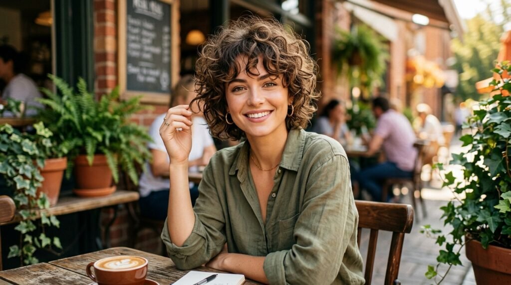 Curly Pixie Shag Hairstyle