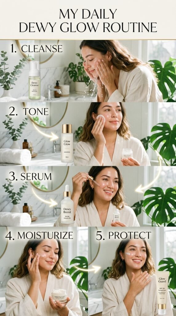 Daily-Dewy-Glow-Routine