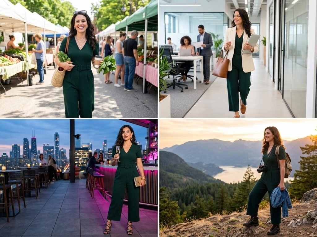 Dark Green Jumpsuit Ideas