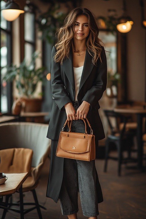 East-West-Shoulder-Bag-with-a-Blazer
